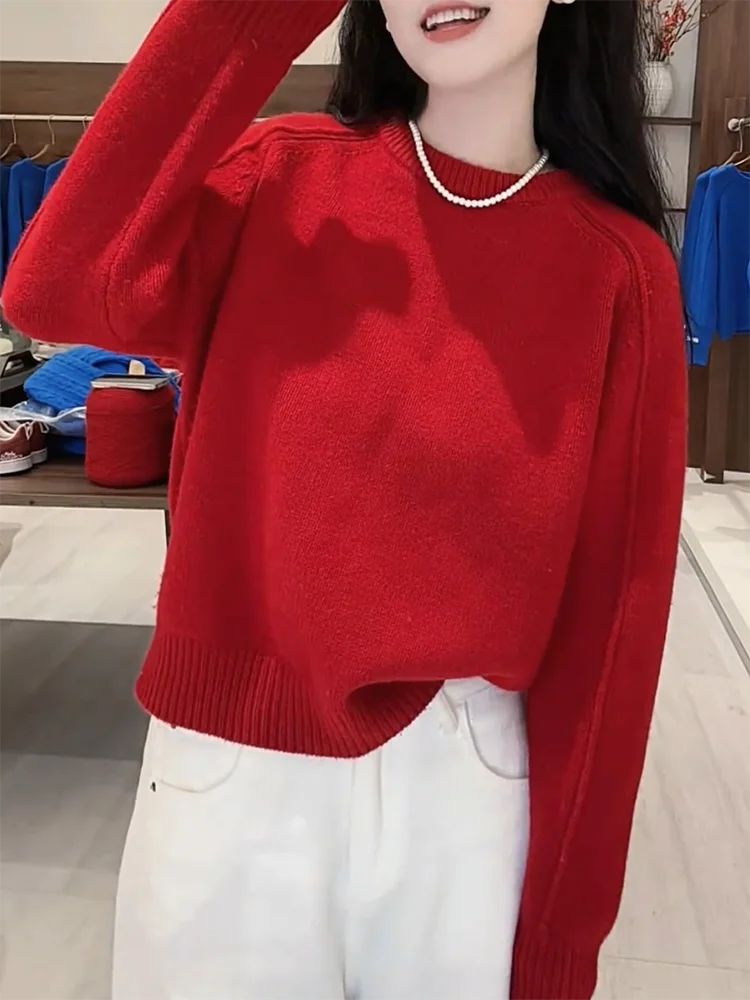 Korean Sle Lazy Red round Ne Knitwear Large Size Faionable Slimming Top Women Autumn Winter New Arrival Warmth Heating ...
Korean Sle Lazy Red round Ne Knitwear Large Size Faionable Slimming Top Women Autumn Winter New Arrival Warmth Heating ...