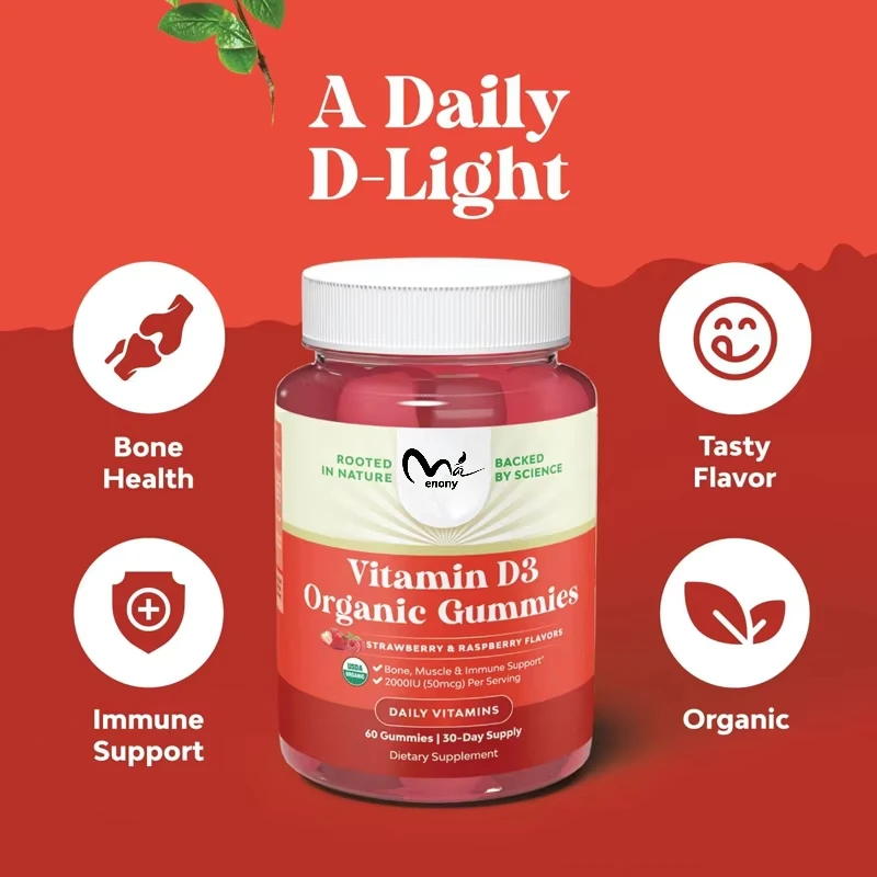 Adult Organic Vitamin D Gummies - Daily Immune Support Gummies with Vegetarian Vitamin D3 2000IU Non GMO Gluten Free
Adult Organic Vitamin D Gummies - Daily Immune Support Gummies with Vegetarian Vitamin D3 2000IU Non GMO Gluten Free