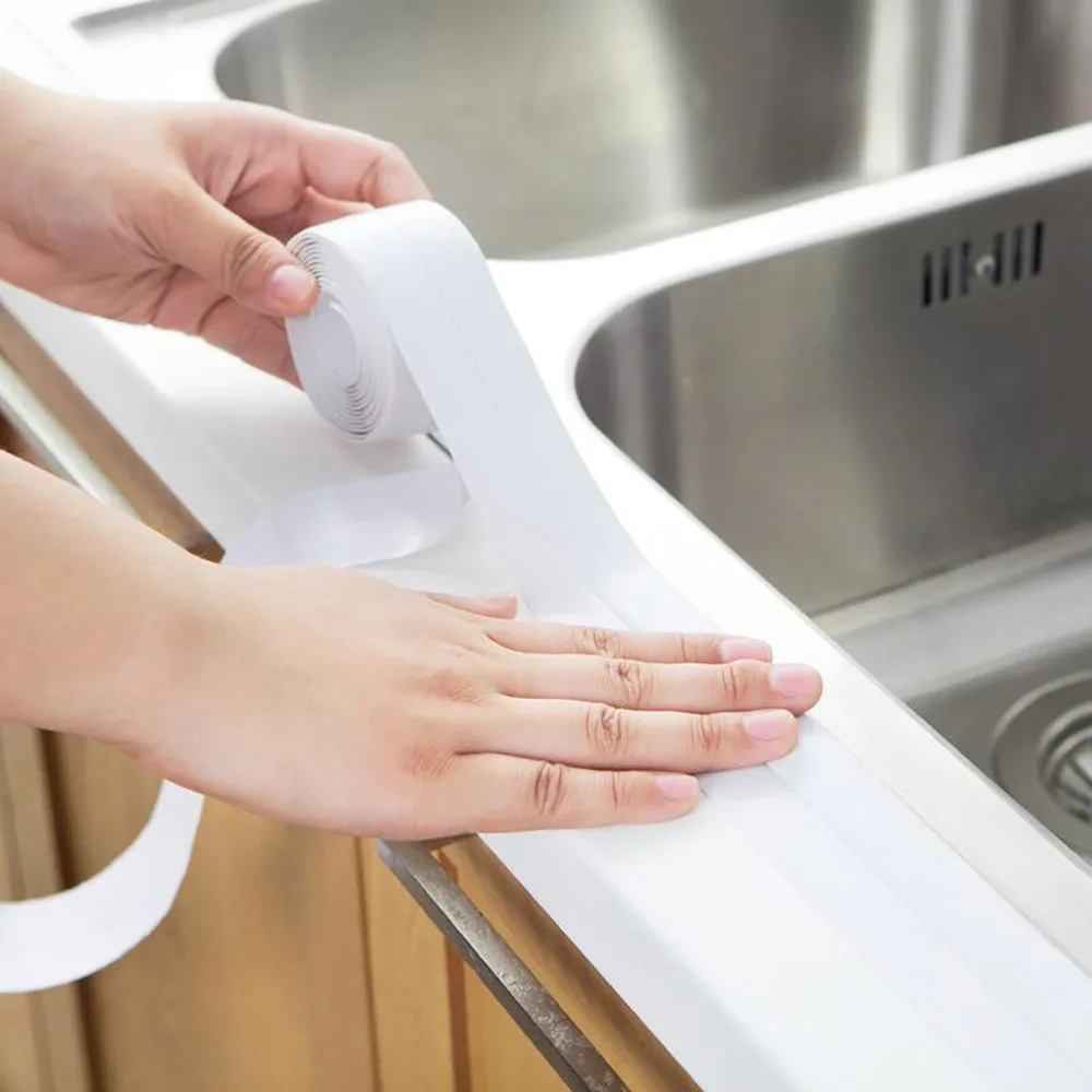 PVC Sealing Strip Tape Bathroom Toilet Kitchen Caulk Tape Self Adhesive Waterproof Wall Sticker Mold Proof Sealing Tape Sticker
PVC Sealing Strip Tape Bathroom Toilet Kitchen Caulk Tape Self Adhesive Waterproof Wall Sticker Mold Proof Sealing Tape Sticker