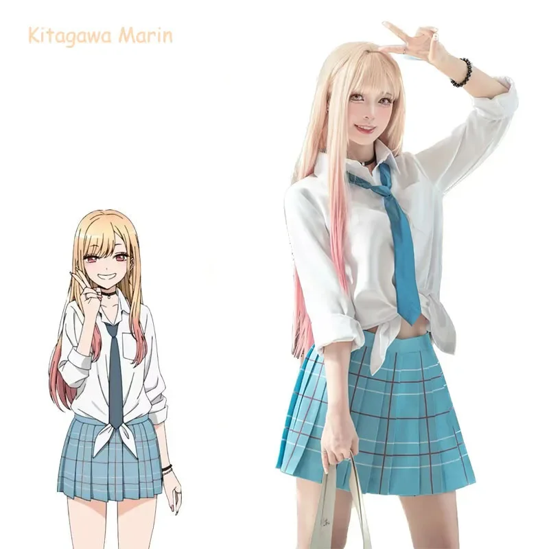 Anime My Dress Up Darling Kitagawa Marin Cosplay Costume JK School Uniform Skirt Outfit Halloween Wig Carnival Suit
Anime My Dress Up Darling Kitagawa Marin Cosplay Costume JK School Uniform Skirt Outfit Halloween Wig Carnival Suit