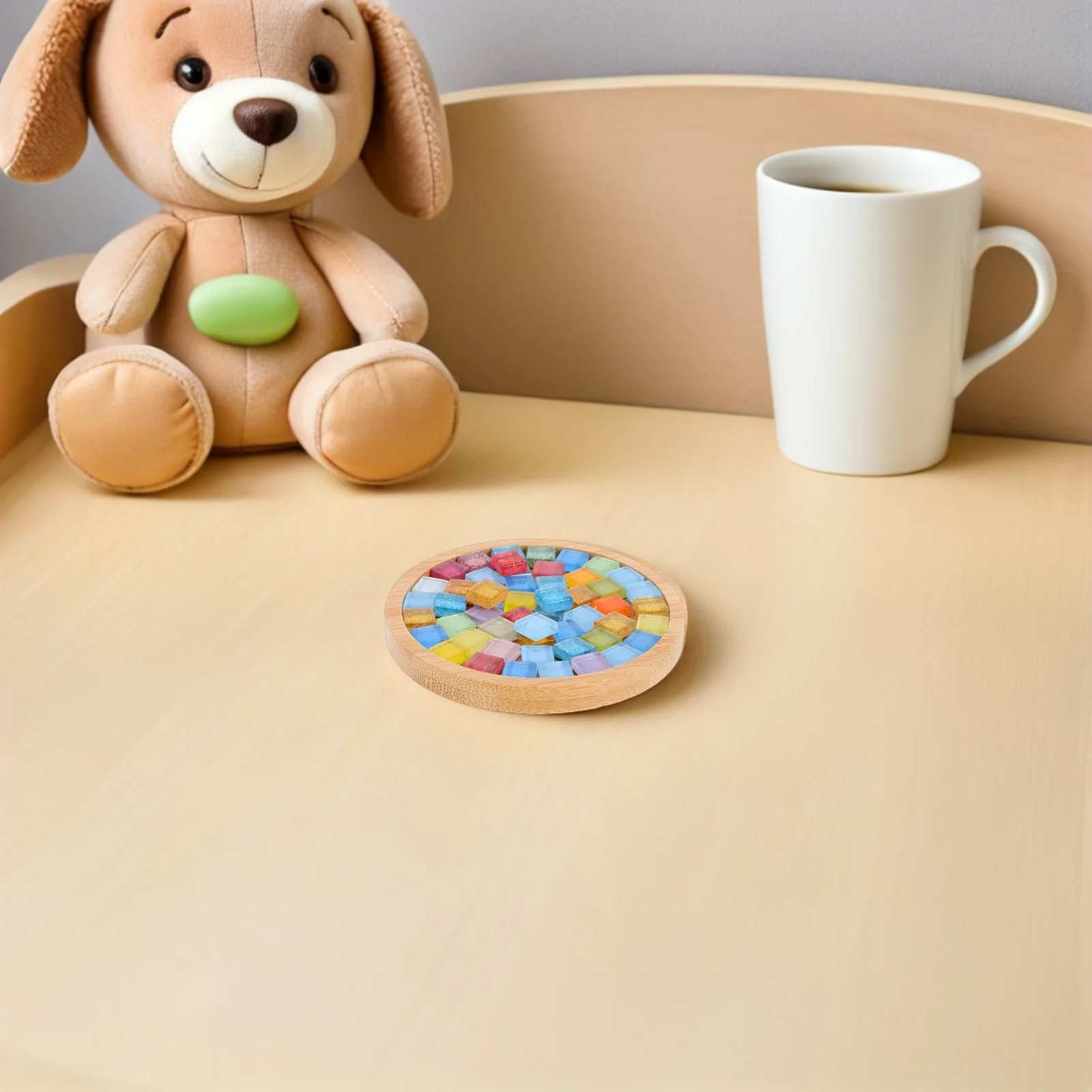 4Sets DIY Bamboo Coaster Set Colorful Glass Tiles Craft Material Kit for Art Projects Protective Table Accessories
4Sets DIY Bamboo Coaster Set Colorful Glass Tiles Craft Material Kit for Art Projects Protective Table Accessories