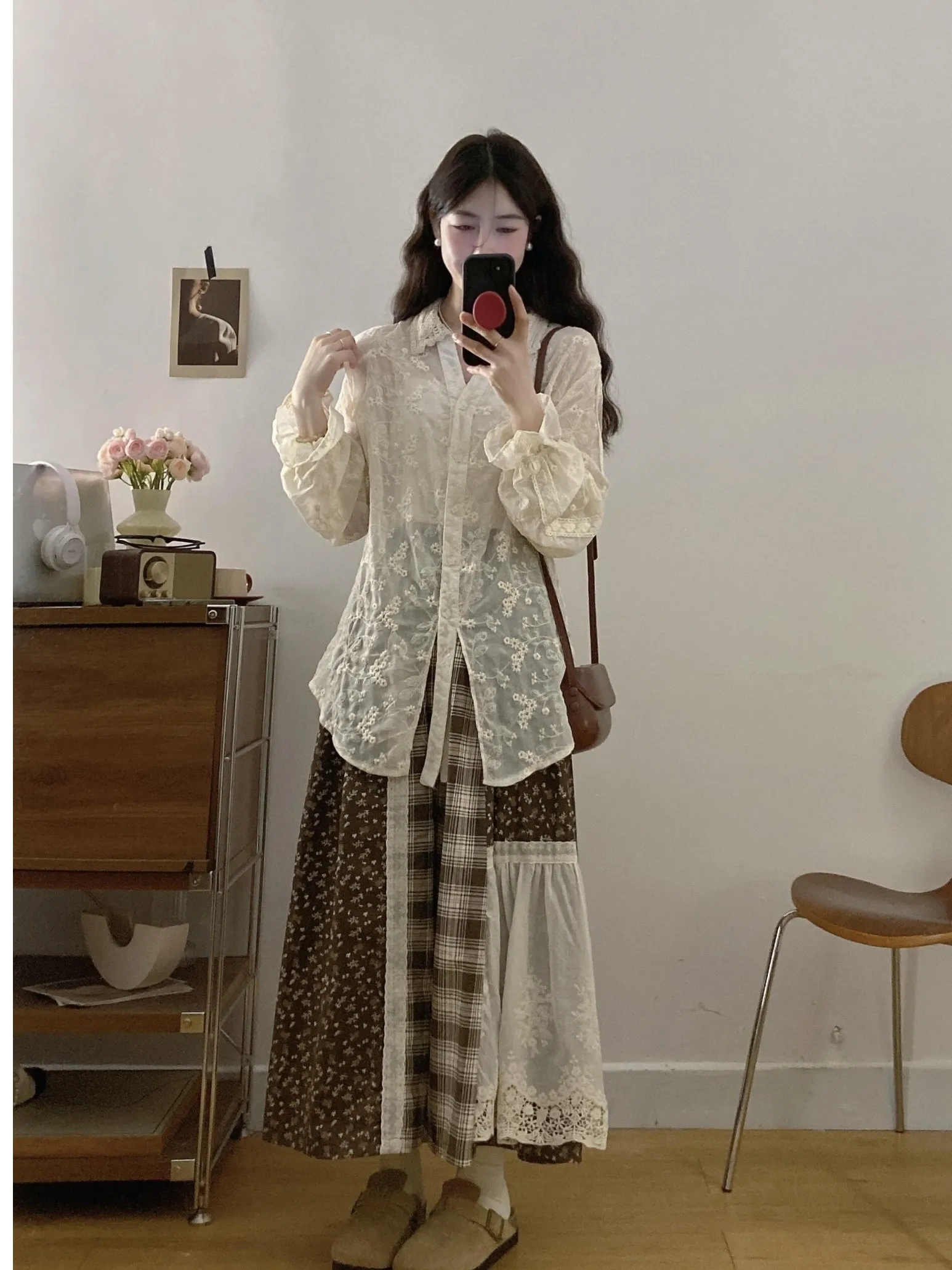 plus Size Women's Lace Sun Protection Shirt High Waist Design Sensation Half Skirt Trendy Commute Korean Style Loose Fit
plus Size Women's Lace Sun Protection Shirt High Waist Design Sensation Half Skirt Trendy Commute Korean Style Loose Fit
