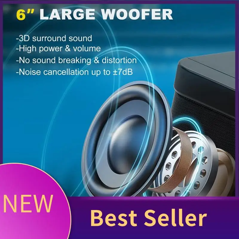 Family KTV Audio Set Dual Wireless Microphone Integrated Machine Outdoor Portable Karaoke Bluetooth Speaker Box Spare Parts
Family KTV Audio Set Dual Wireless Microphone Integrated Machine Outdoor Portable Karaoke Bluetooth Speaker Box Spare Parts