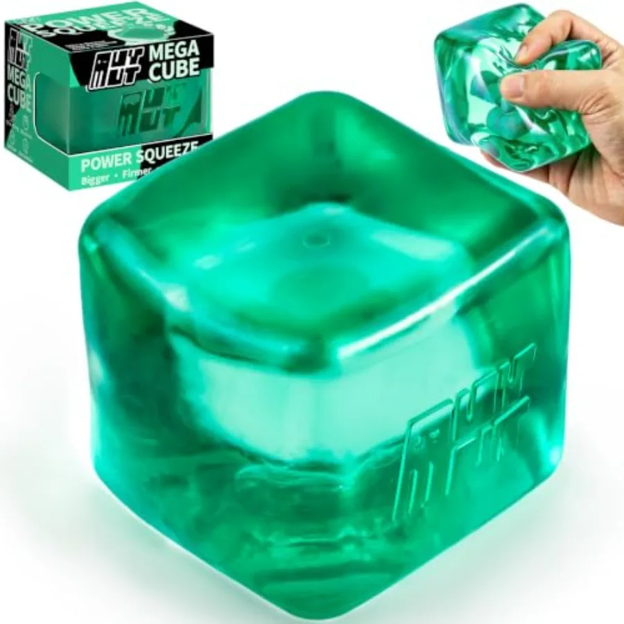 Premium MEGA Cube Oversized Heavy-Duty Squishy Fidget Toy for Big Hands and Adults, Ultra-Firm Gel for Stress Relief and Sensor
Premium MEGA Cube Oversized Heavy-Duty Squishy Fidget Toy for Big Hands and Adults, Ultra-Firm Gel for Stress Relief and Sensor