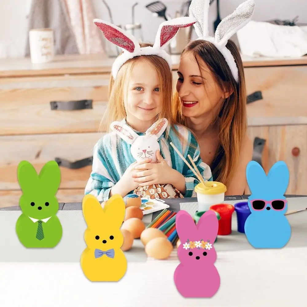 Creative Rabbit Shape Easter Bunny Wood Signs Handmade Wooden Colorful Rabbit Decoration Cartoon Cute Home Table Decor Friends
Creative Rabbit Shape Easter Bunny Wood Signs Handmade Wooden Colorful Rabbit Decoration Cartoon Cute Home Table Decor Friends