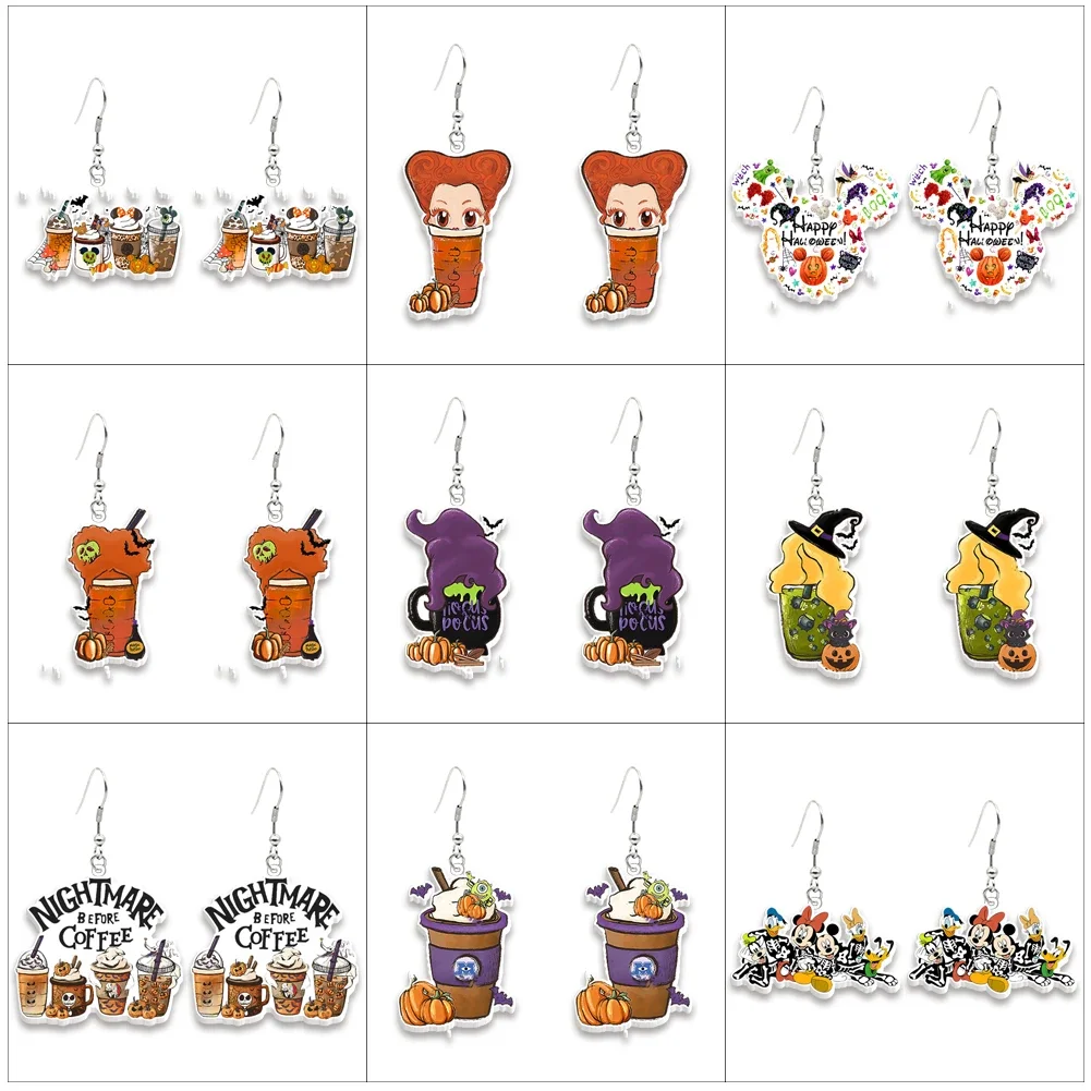Horror Halloween Disney Characters Collection Handcraft Acrylic Epoxy Fish Hook Dangles Earrings
Horror Halloween Disney Characters Collection Handcraft Acrylic Epoxy Fish Hook Dangles Earrings