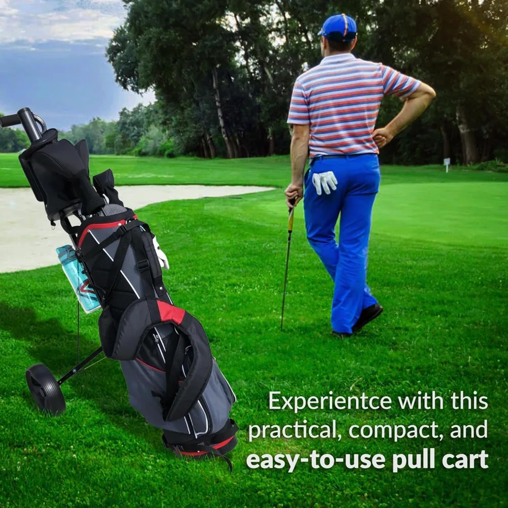 Lightweight Folding 2 Wheel Golf Push Cart with Ergonomic Handle Compact Design and Mesh Storage Bag
Lightweight Folding 2 Wheel Golf Push Cart with Ergonomic Handle Compact Design and Mesh Storage Bag