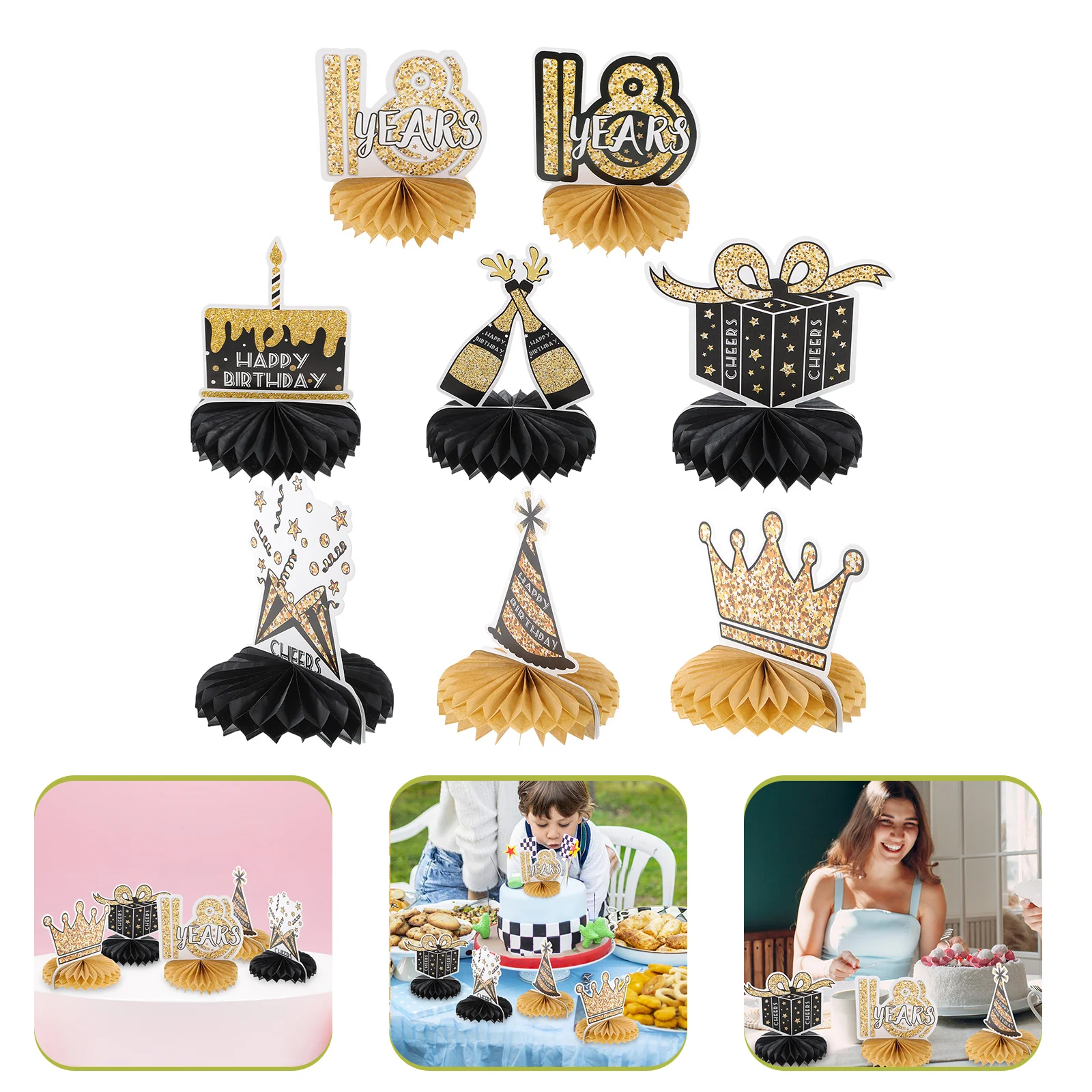 8 Pcs Birthday Honeycomb Decorations Happy Party Table Sign Paper Centerpieces Easy Install Cheerful Atmosphere Unique
8 Pcs Birthday Honeycomb Decorations Happy Party Table Sign Paper Centerpieces Easy Install Cheerful Atmosphere Unique