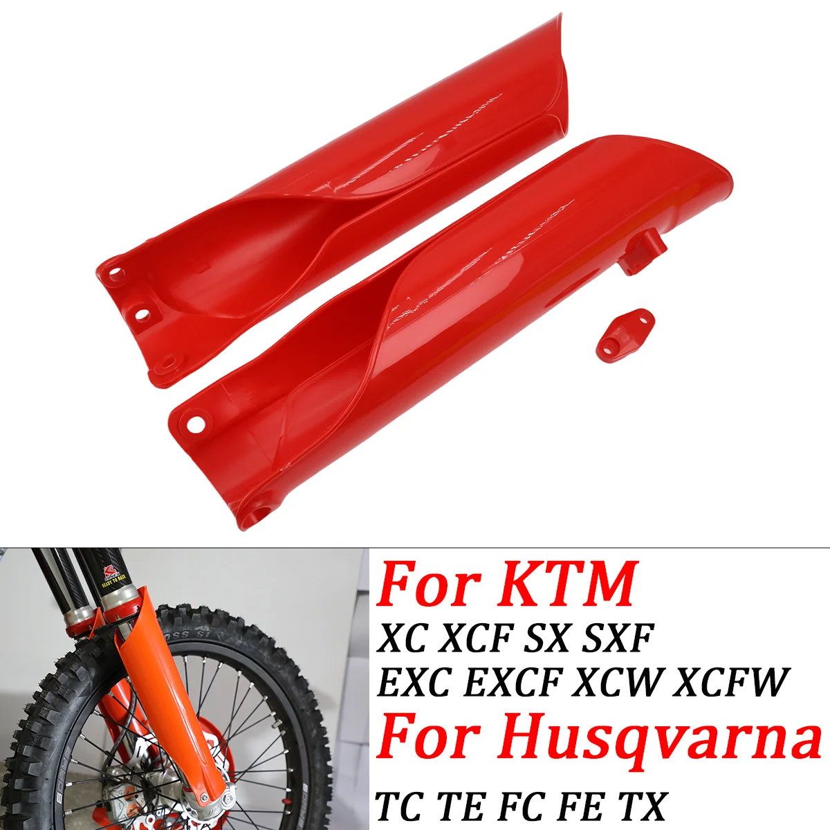 Motorcycle Fork Protection Shock Absorber Guard Cover Parts For KTM EXC EXC-F SX SXF XC XCW XCFW Husqvarna FC TC TE TX 2015-2024
Motorcycle Fork Protection Shock Absorber Guard Cover Parts For KTM EXC EXC-F SX SXF XC XCW XCFW Husqvarna FC TC TE TX 2015-2024