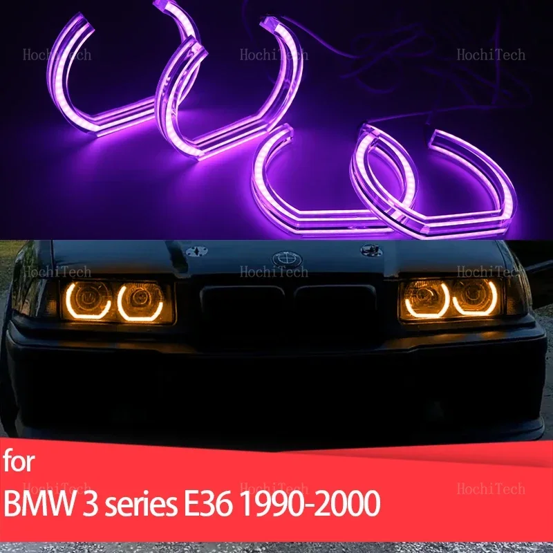 RGB Multi-colored App control LED Headlight Angel Eyes Ring Lamp for BMW 3 series E36 1990-2000 316i 318i 320i 323i 325i 328i
RGB Multi-colored App control LED Headlight Angel Eyes Ring Lamp for BMW 3 series E36 1990-2000 316i 318i 320i 323i 325i 328i