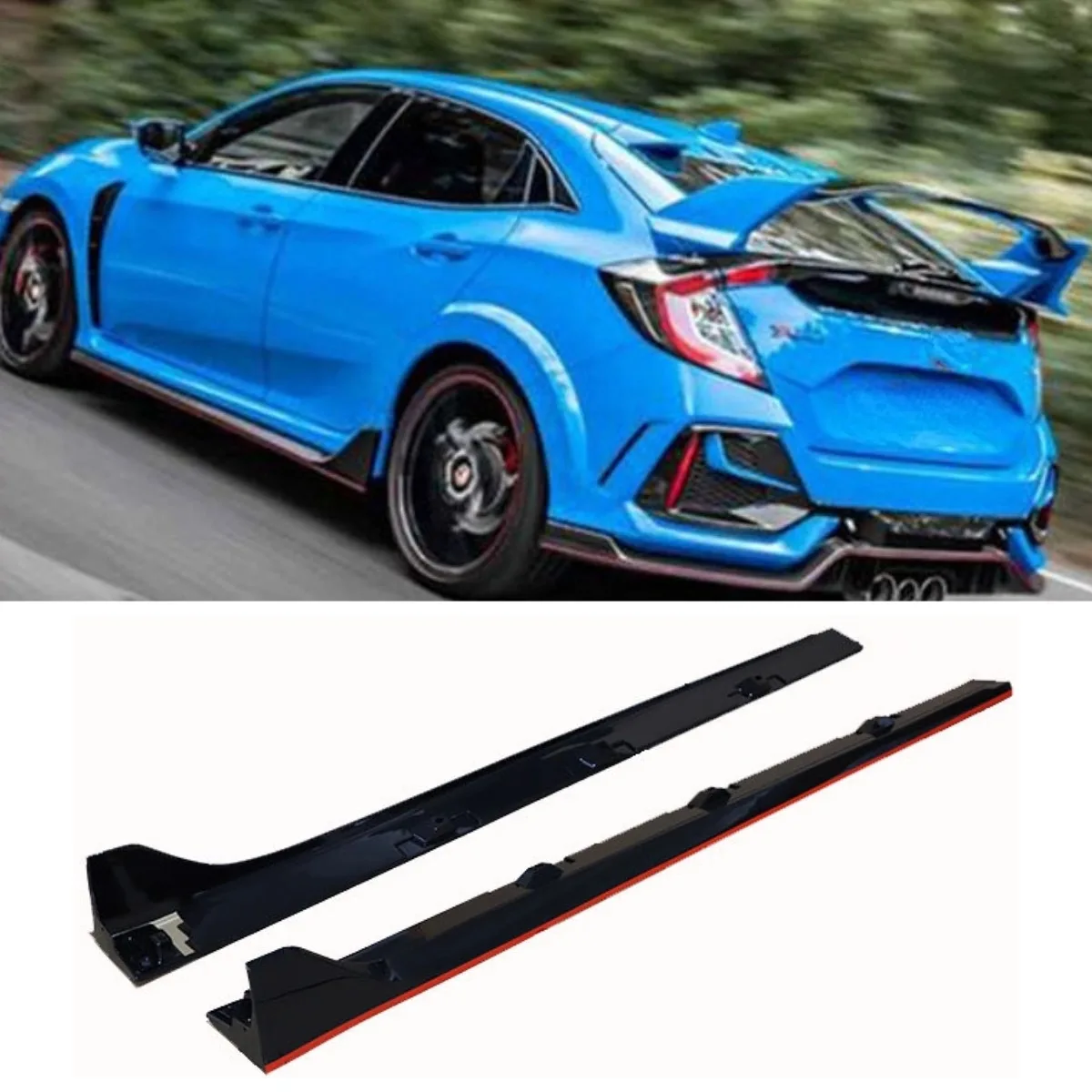 For Honda Civic 10th Gen TYPER 2016-2020 Car Side Skirt Lip Spoiler Extension Diffuser Guard Car Side Skirt Splitter Accessories
For Honda Civic 10th Gen TYPER 2016-2020 Car Side Skirt Lip Spoiler Extension Diffuser Guard Car Side Skirt Splitter Accessories