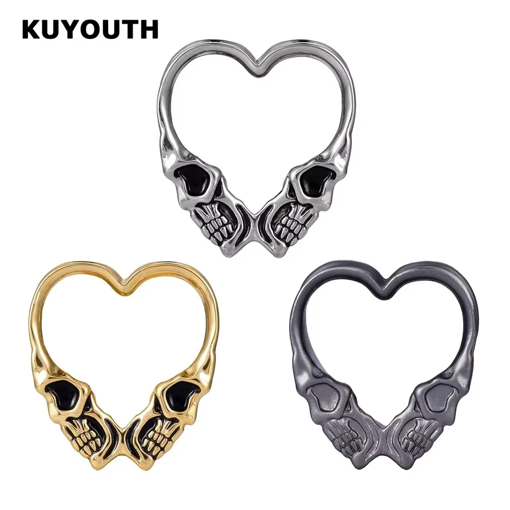 KUYOUTH Gothic Skull Heart Ear Tunnels Plugs Expanders Copper Earring Gauges Stretchers Piercing Body Jewelry 8mm-25mm 2PCS
KUYOUTH Gothic Skull Heart Ear Tunnels Plugs Expanders Copper Earring Gauges Stretchers Piercing Body Jewelry 8mm-25mm 2PCS