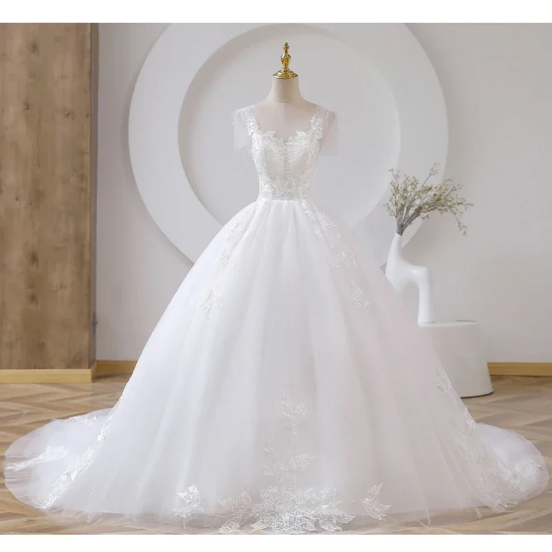 Customized White Women Wedding Dress Embroidery Appliques Short Sleeve For Evening Banquet Party Birthday Ceremonial Prom Gowns
Customized White Women Wedding Dress Embroidery Appliques Short Sleeve For Evening Banquet Party Birthday Ceremonial Prom Gowns