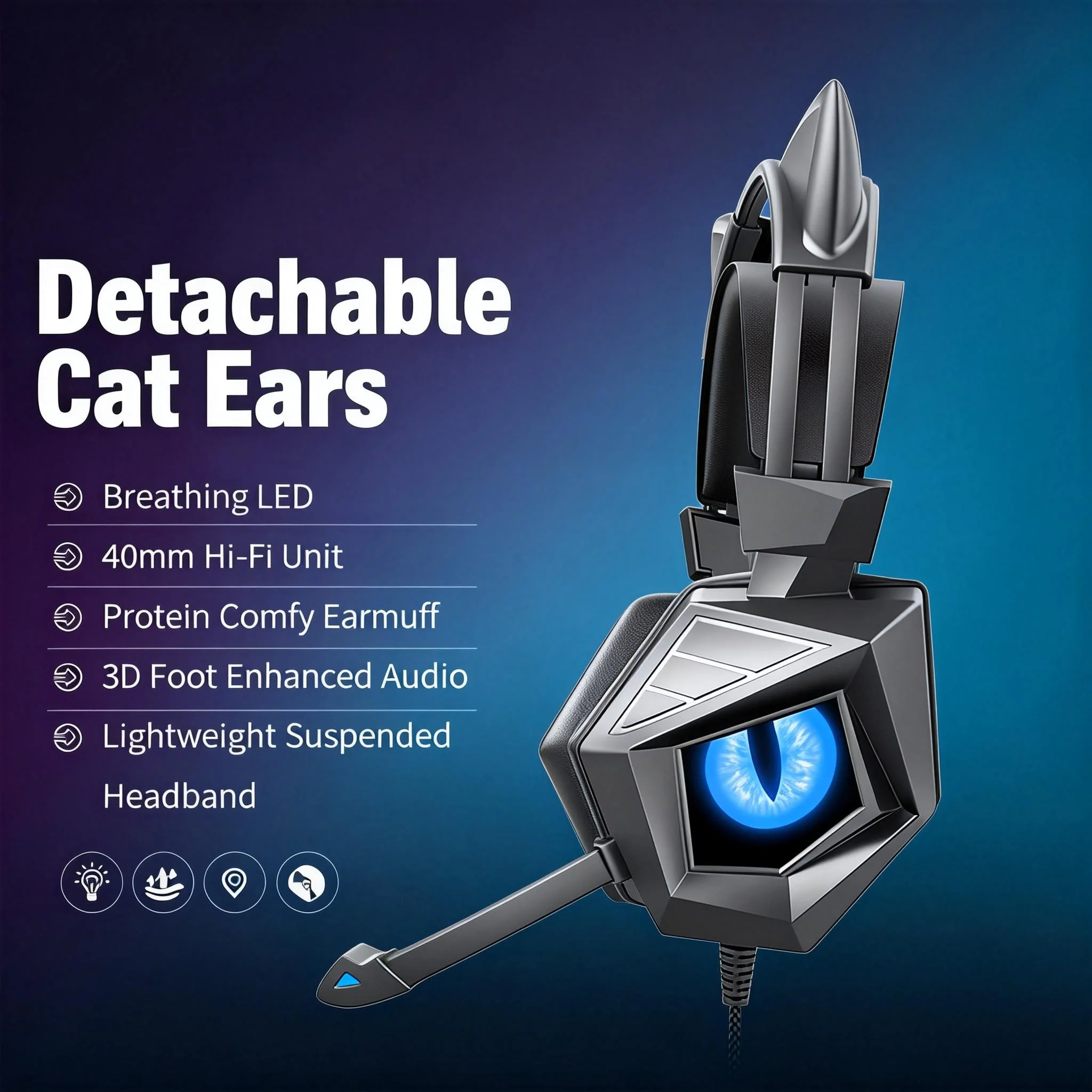 New Professional Wired Gaming Headphones With Microphone Led Light For Computer PS4 PS5 Xbox Bass Stereo PC Gaming Headset Gifts
New Professional Wired Gaming Headphones With Microphone Led Light For Computer PS4 PS5 Xbox Bass Stereo PC Gaming Headset Gifts