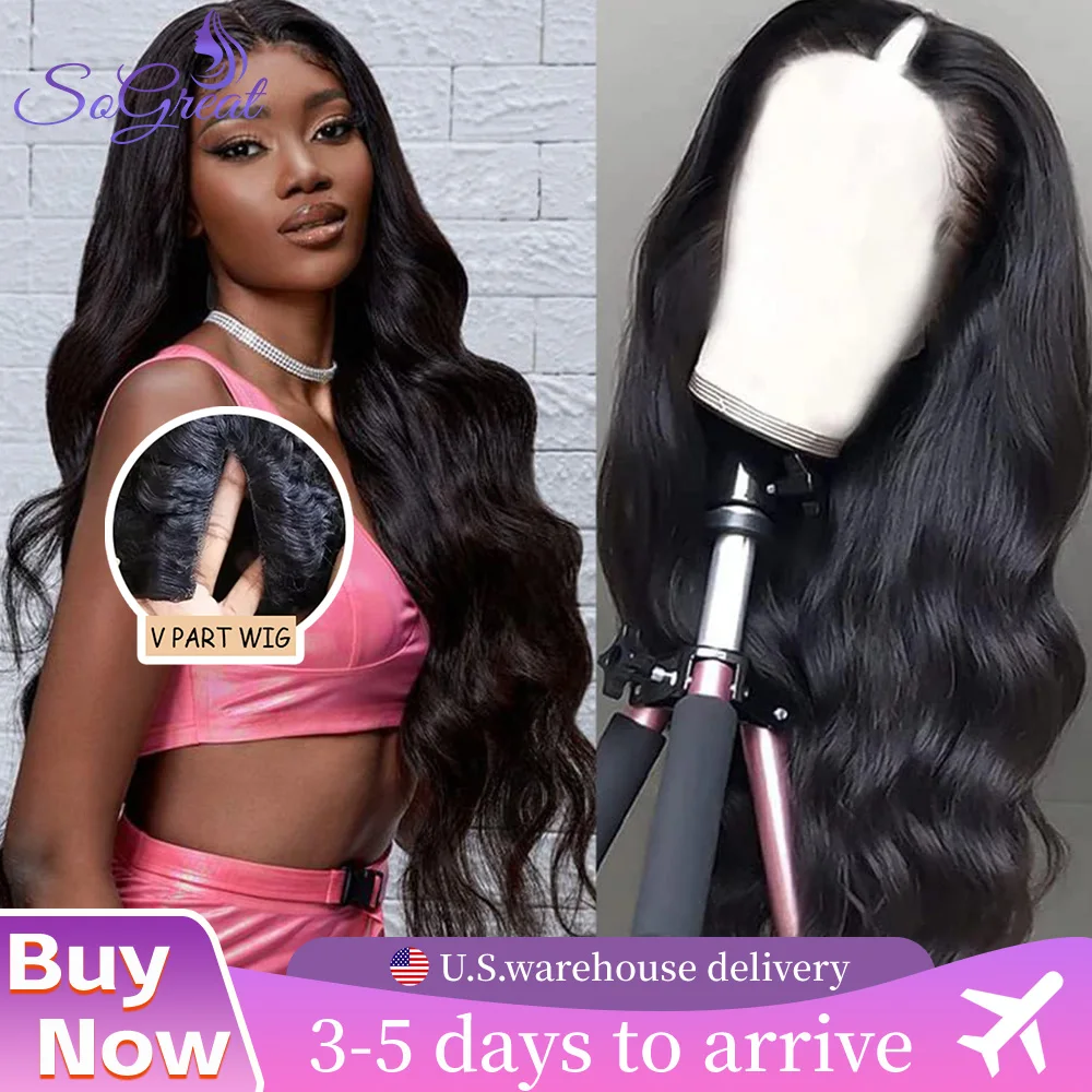 SoGreat 200% Density Loose Body Wave V Part Wig Human Hair Natural Black Wig Body Wave Human Hair Wigs Pre-Plucked For Women
SoGreat 200% Density Loose Body Wave V Part Wig Human Hair Natural Black Wig Body Wave Human Hair Wigs Pre-Plucked For Women