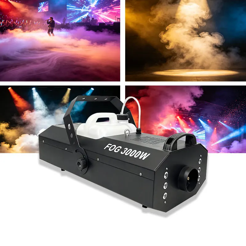 Portable 3000W Multicolor Iron Smoke Machine with DMX512 6L Oil Pot 15-20m Spraying Distance Remote Control for Wedding
Portable 3000W Multicolor Iron Smoke Machine with DMX512 6L Oil Pot 15-20m Spraying Distance Remote Control for Wedding