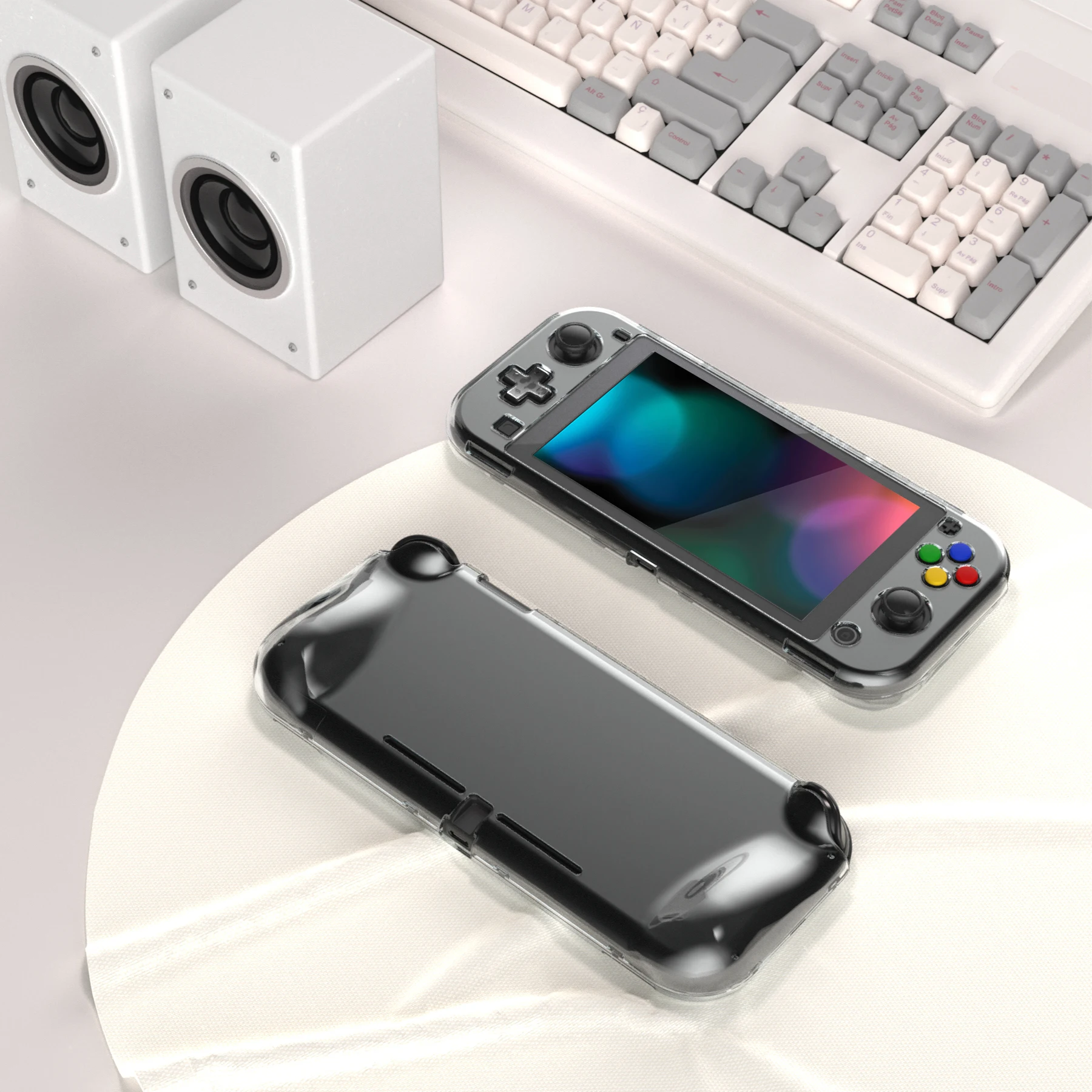 Защитный чехол PlayVital Clear Series для Nintendo Switch Lite, глянцевый эргономичный чехол с жесткой ручкой, защита от царапин.
Защитный чехол PlayVital Clear Series для Nintendo Switch Lite, глянцевый эргономичный чехол с жесткой ручкой, защита от царапин.