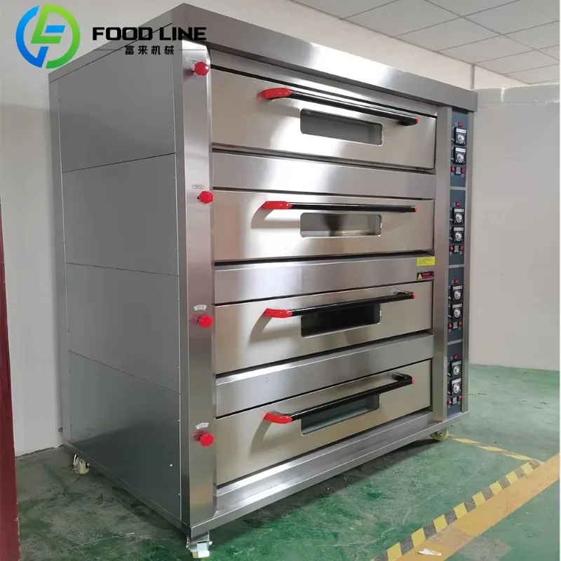 New Style Restaurant Equipment Commercial Gas 4 Deck 16 Trays Oven Restaurant Ovens 
New Style Restaurant Equipment Commercial Gas 4 Deck 16 Trays Oven Restaurant Ovens