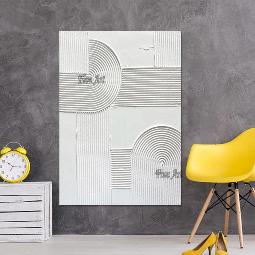Abstract Oil Painting No Framed Wall Art Decoration Canvas Large Living Room Picture Decor White Thick Acrylic Texture Design
Abstract Oil Painting No Framed Wall Art Decoration Canvas Large Living Room Picture Decor White Thick Acrylic Texture Design