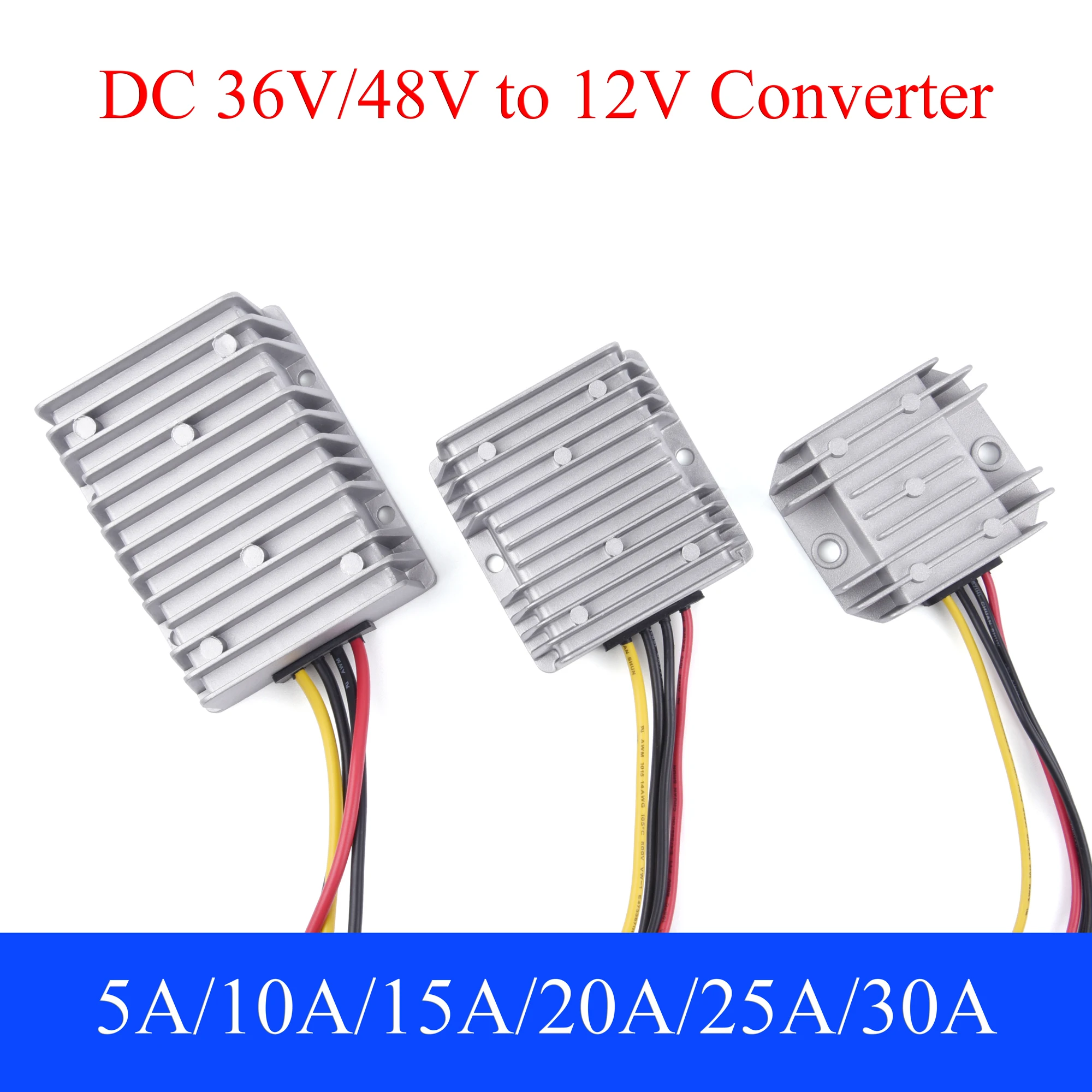 1PCS 36V/48V to 12V DC Power Converter 5A 10A 15A 20A 25A 30A Auto Buck Regulator Step Down Voltage Supply Module For Car
1PCS 36V/48V to 12V DC Power Converter 5A 10A 15A 20A 25A 30A Auto Buck Regulator Step Down Voltage Supply Module For Car