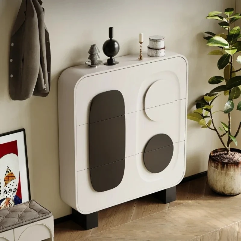 Italian minimalist 20cm ultra-thin shoe cabinet enters the door Solid wood household large-capacity tipping bucket entrance
Italian minimalist 20cm ultra-thin shoe cabinet enters the door Solid wood household large-capacity tipping bucket entrance
