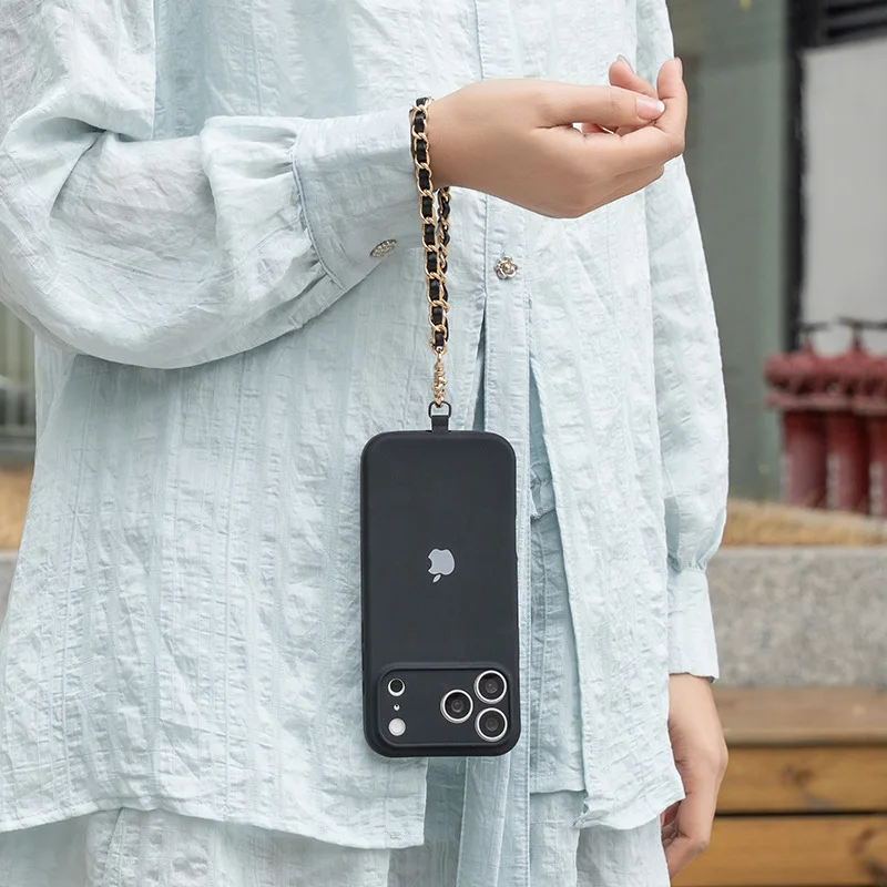 Women's Hand Wrist Lanyard with Metal Chain And Pearl Universal Phone Case Bag Decorative Phone Lanyard Case Accessory
Women's Hand Wrist Lanyard with Metal Chain And Pearl Universal Phone Case Bag Decorative Phone Lanyard Case Accessory