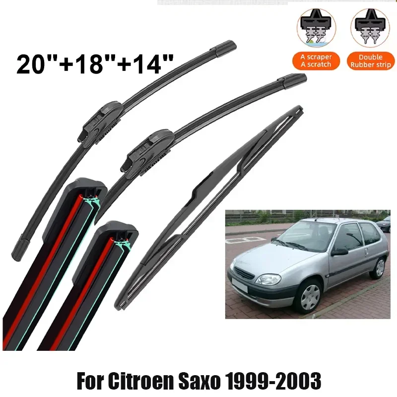 Car Wiper For Citroen Saxo 1999-2003 Front Rear Wiper Blades Brushes Auto Accessories Hight 2001 2002 2003
Car Wiper For Citroen Saxo 1999-2003 Front Rear Wiper Blades Brushes Auto Accessories Hight 2001 2002 2003