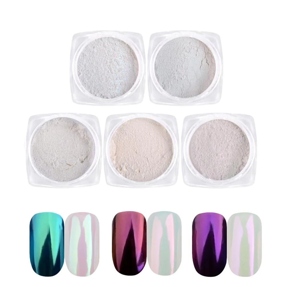 5Pcs Vivid Color Nail Shell Powder Glitter Mirror Nail Art Powder Pigment For Manicure Decoration Beauty
5Pcs Vivid Color Nail Shell Powder Glitter Mirror Nail Art Powder Pigment For Manicure Decoration Beauty