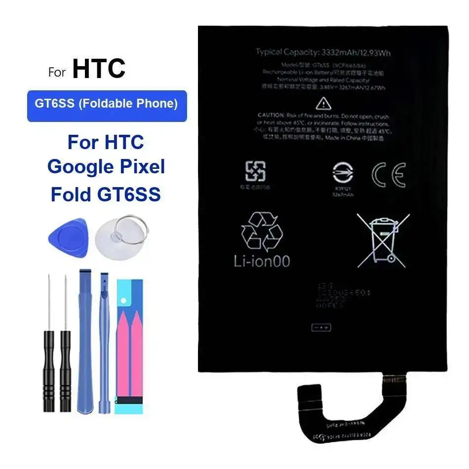 Надежная мощность для HTC Google Pixel Fold GT6SS Складной телефон Мобильная батарея Долговечная работа 3332 мАч
Надежная мощность для HTC Google Pixel Fold GT6SS Складной телефон Мобильная батарея Долговечная работа 3332 мАч
