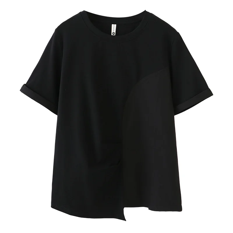 2026 Summer Plus Size Pleated Splice Cotton T‑Shirt Women Round Neck Short Sleeve Slim Casual Tops For Curvy Ladies 8263
2026 Summer Plus Size Pleated Splice Cotton T‑Shirt Women Round Neck Short Sleeve Slim Casual Tops For Curvy Ladies 8263