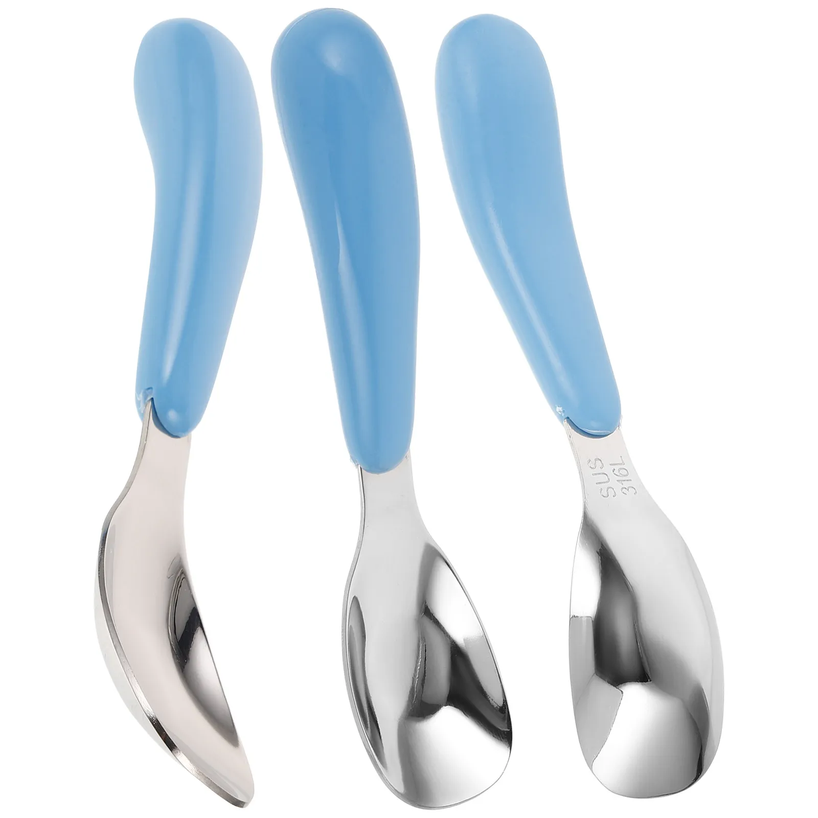 3Pcs Stainless Steel Baby Spoons Set Infant Learning Feeding Spoon for Toddler Solid Food Introduction Cute Rounded Handle Metal
3Pcs Stainless Steel Baby Spoons Set Infant Learning Feeding Spoon for Toddler Solid Food Introduction Cute Rounded Handle Metal