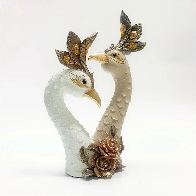 Resin Peacock Couple Statue Euro Minimal Chic Decor Figurine Living Room TV Stand Centerpiece For Couples Housewarming Gift
Resin Peacock Couple Statue Euro Minimal Chic Decor Figurine Living Room TV Stand Centerpiece For Couples Housewarming Gift
