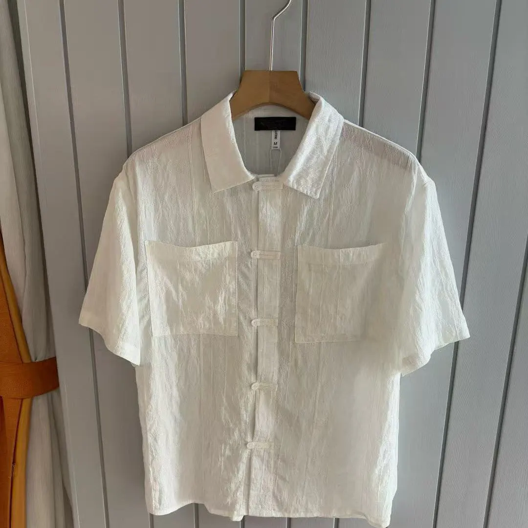 Italian LP summer new business casual simple lapel shirt
Italian LP summer new business casual simple lapel shirt