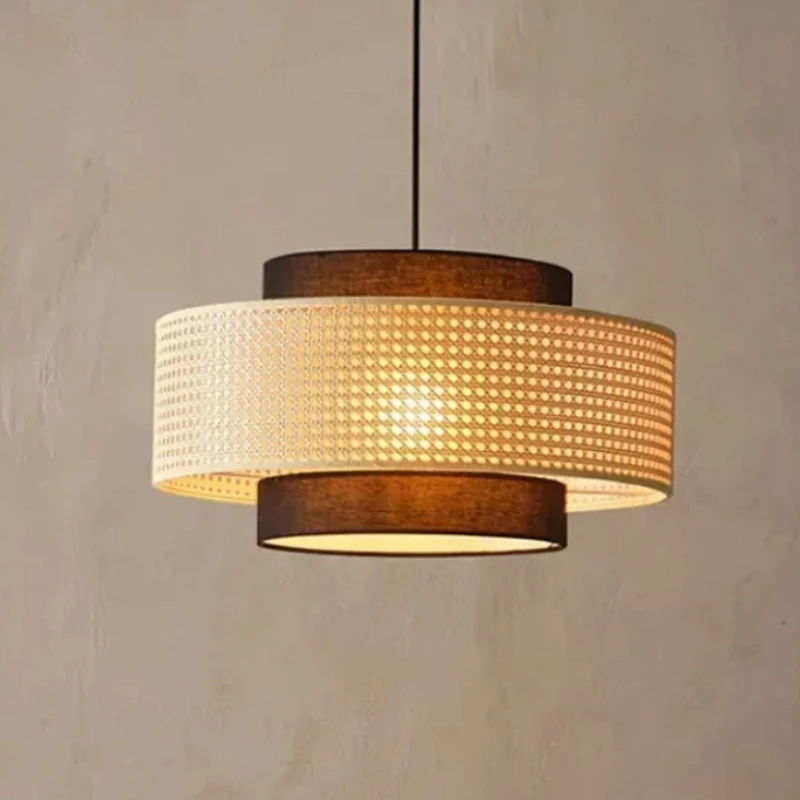 Wabi Sabi Retro Restaurant Pendant Light Handmade Woven Rattan Chandeliers Living Room Pendant Lamp Home Decor Lighting Fixtures
Wabi Sabi Retro Restaurant Pendant Light Handmade Woven Rattan Chandeliers Living Room Pendant Lamp Home Decor Lighting Fixtures
