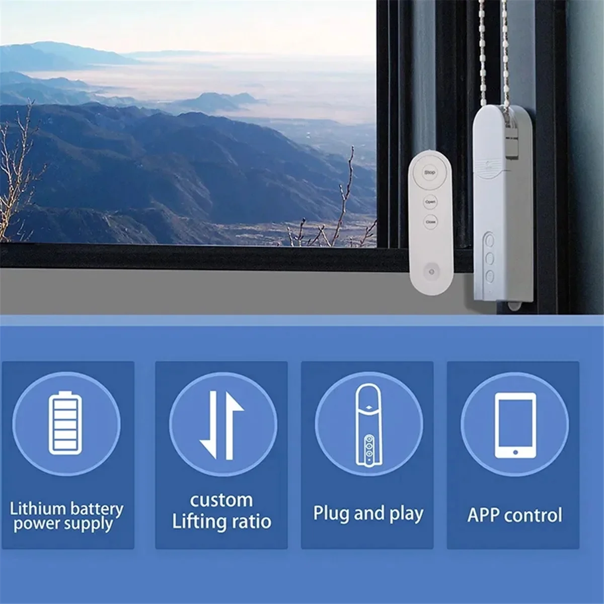 Tuya Smart Blind Motor Wifi Automatic Electric Roller Shutter Shadow App Control Lifting Curtain Opening Closing Driver
Tuya Smart Blind Motor Wifi Automatic Electric Roller Shutter Shadow App Control Lifting Curtain Opening Closing Driver