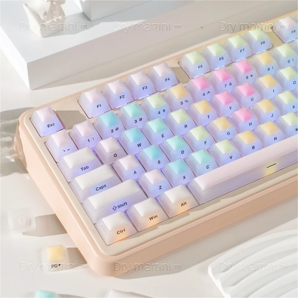 Силиконовые колпачки для ногтей Rainbow Gummy с двухслойной полупрозрачностью для механических клавиатур 61/87/98/108 клавиш для женщин
Силиконовые колпачки для ногтей Rainbow Gummy с двухслойной полупрозрачностью для механических клавиатур 61/87/98/108 клавиш для женщин