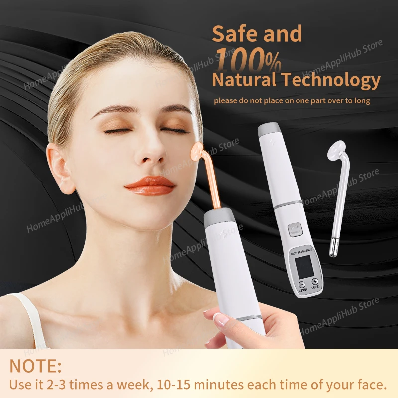 Darsonval Portable High Frequency Facial Machine Skin Therapy With 4 Neon & Argon Wands Remove Wrinkles Acne Facial Therapy Wand
Darsonval Portable High Frequency Facial Machine Skin Therapy With 4 Neon & Argon Wands Remove Wrinkles Acne Facial Therapy Wand