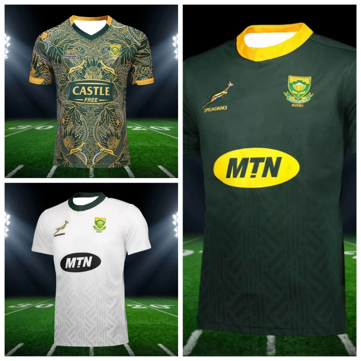 Fashionable and Breathable South African Men's Rugby Jersey T-shirt, Adult Summer Sports, Quick-drying Downhill Motorcycle
Fashionable and Breathable South African Men's Rugby Jersey T-shirt, Adult Summer Sports, Quick-drying Downhill Motorcycle