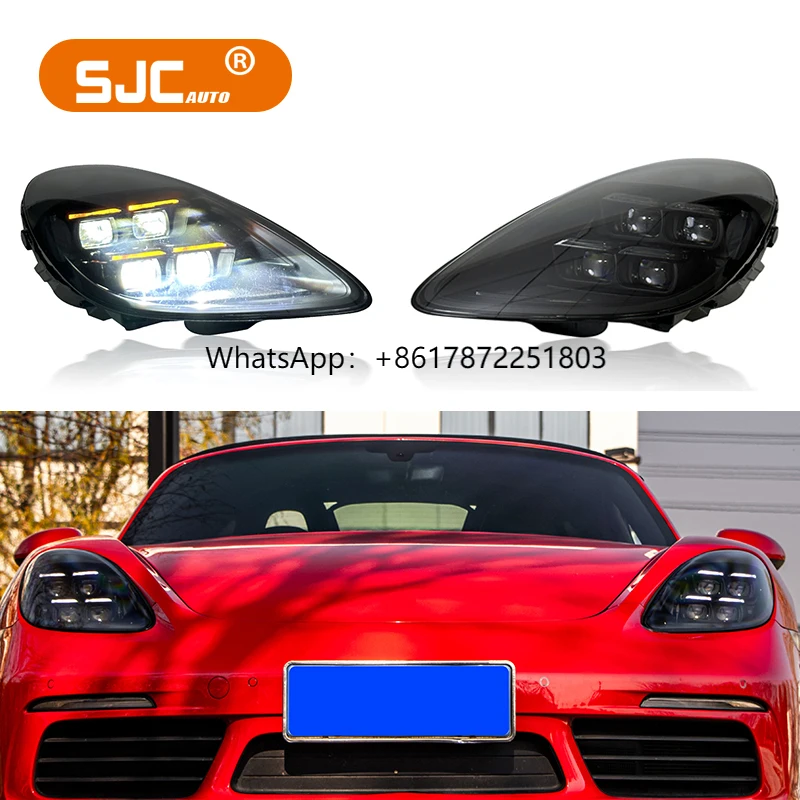 SJC for Porsche Cayman Boxster 718 Headlight Assembly 2016-2023 Modified LED Matrix 2024 Style 982 982C Front Light Car Headlamp
SJC for Porsche Cayman Boxster 718 Headlight Assembly 2016-2023 Modified LED Matrix 2024 Style 982 982C Front Light Car Headlamp