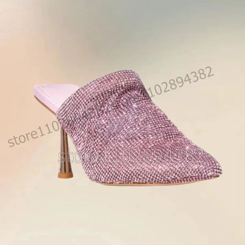 Rose Red Rhinestone Decor Metal Heel Pointed Toe Slippers Slip On Women Shoes Thin High Heels Fashion 2023 Zapatos Para Mujere
Rose Red Rhinestone Decor Metal Heel Pointed Toe Slippers Slip On Women Shoes Thin High Heels Fashion 2023 Zapatos Para Mujere