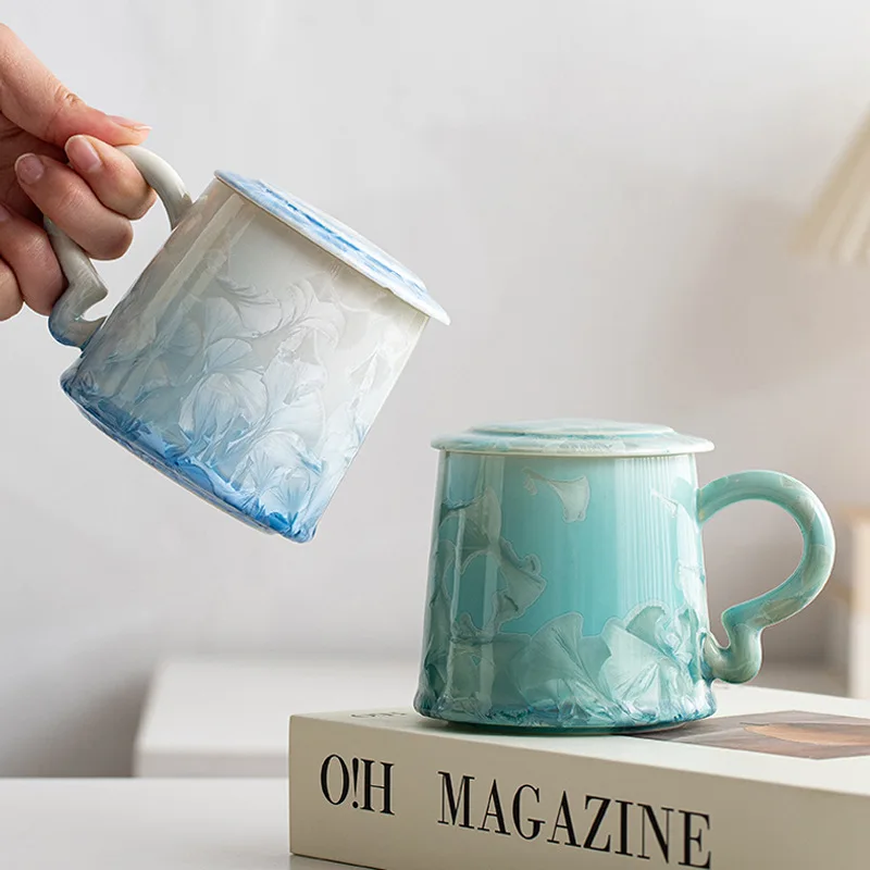 PYH crystal glaze ceramic tea cup, simple personal special mug, office household one-person drinking cup
PYH crystal glaze ceramic tea cup, simple personal special mug, office household one-person drinking cup