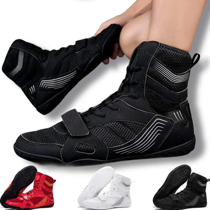 Professional Wrestling Boots for Unisex Luxury Brand Boxing Shoes Men Women Wearable Fighting Shoes Couples Designer Sneakers
Professional Wrestling Boots for Unisex Luxury Brand Boxing Shoes Men Women Wearable Fighting Shoes Couples Designer Sneakers