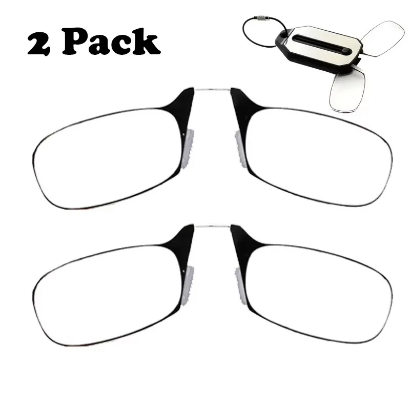 2PCS Mini Nose Clip on Reading Glass Men for Women Rimless Portable Magnifying Presbyopic Glasses Eyewear Ladies
2PCS Mini Nose Clip on Reading Glass Men for Women Rimless Portable Magnifying Presbyopic Glasses Eyewear Ladies