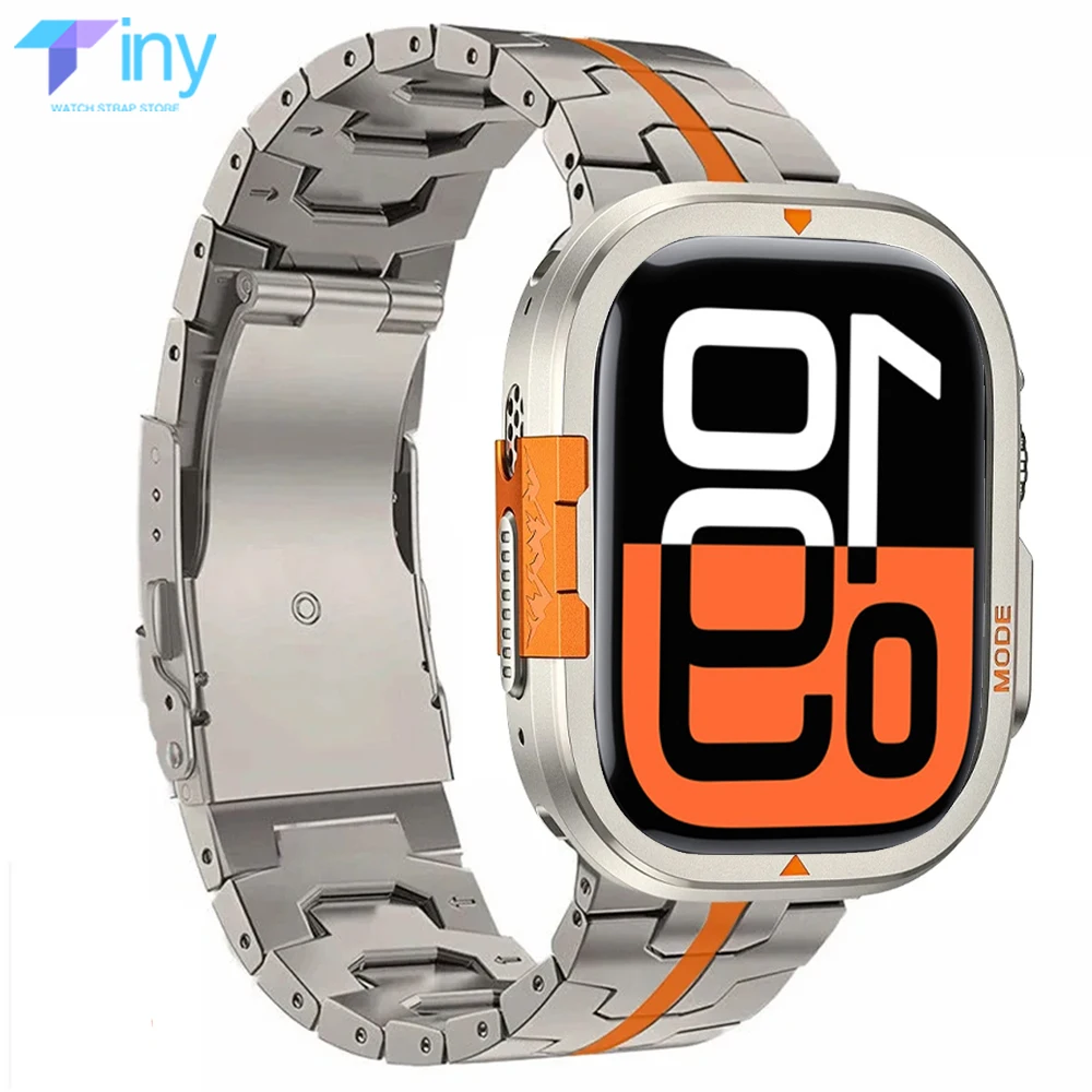 Luxury Metal Case+Strap for Apple Watch Band Ultra 2 1 49mm 46mm Titanium Bracelet Hard Frame Protect Cover for Iwatch Series 10
Luxury Metal Case+Strap for Apple Watch Band Ultra 2 1 49mm 46mm Titanium Bracelet Hard Frame Protect Cover for Iwatch Series 10