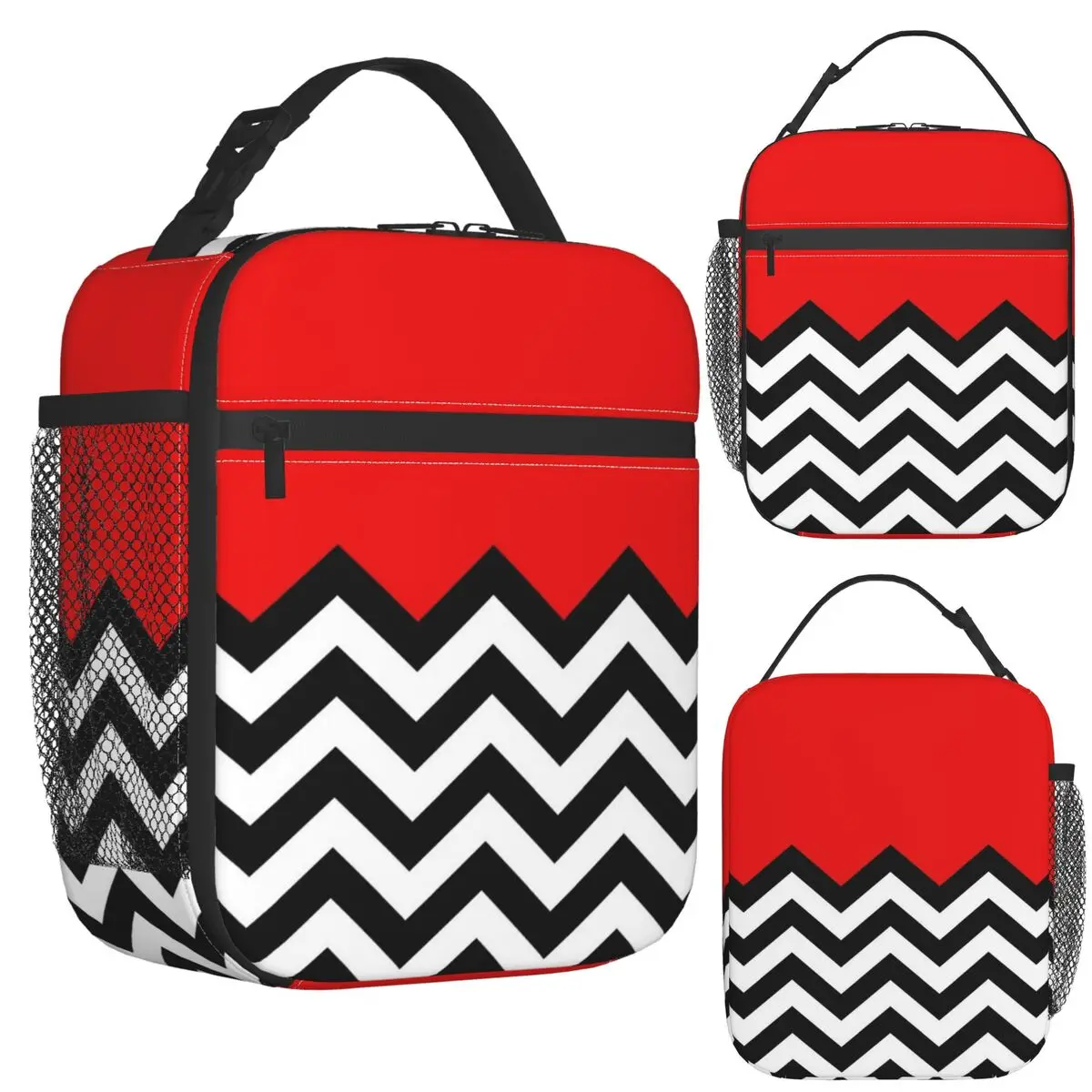 Twin Peaks Black Lodge Pattern Insulated Lunch Bag for School Bento Storage Food Boxes Portable Cooler Thermal Lunch Box Tote
Twin Peaks Black Lodge Pattern Insulated Lunch Bag for School Bento Storage Food Boxes Portable Cooler Thermal Lunch Box Tote