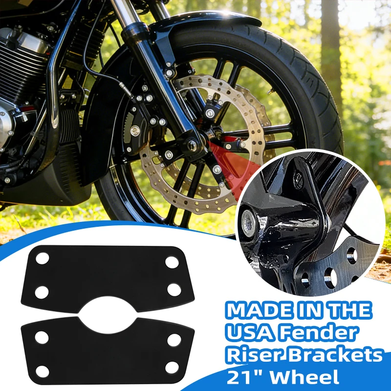 Motorcycle 21" Wheel Front Fender Riser Brackets For Harley Touring Road King Glide Street Electra Glide 121 117 CVO 2024-up
Motorcycle 21" Wheel Front Fender Riser Brackets For Harley Touring Road King Glide Street Electra Glide 121 117 CVO 2024-up