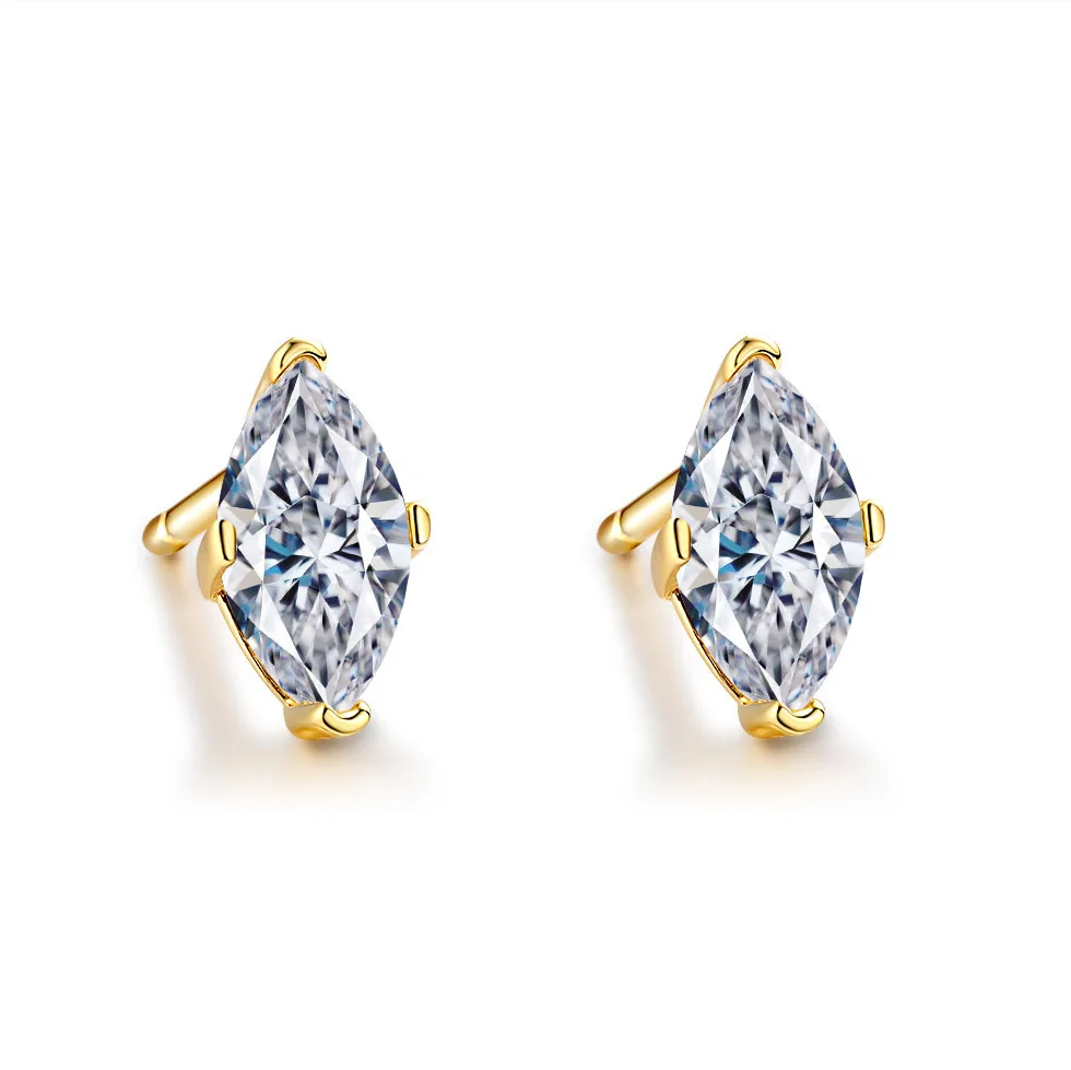 European and American Style Platinum PT950 Earrings 18K Gold 0.5 Carat Horse Eye Cut Moissanite Earrings with Stacked Earrings
European and American Style Platinum PT950 Earrings 18K Gold 0.5 Carat Horse Eye Cut Moissanite Earrings with Stacked Earrings
