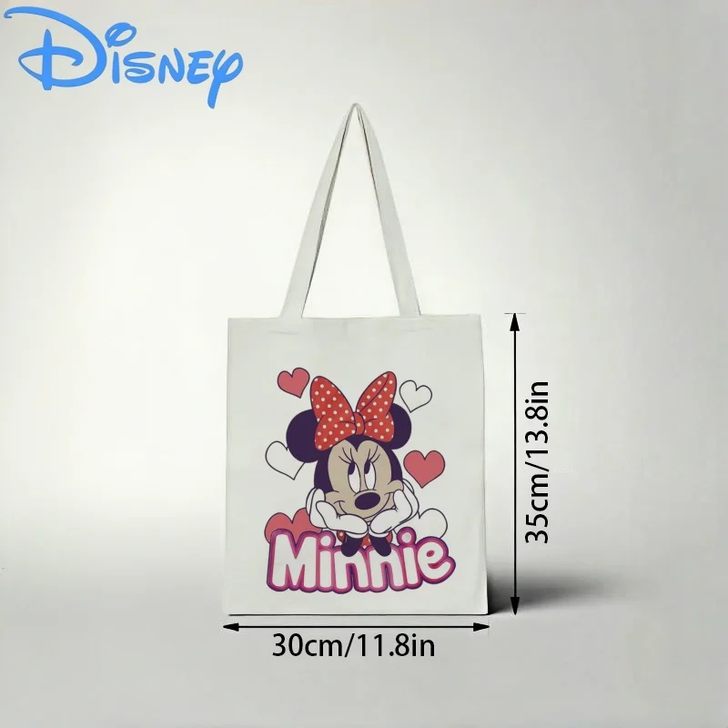 1PC Disney Minnie Mouse Canvas Tote Bag, Cute Minnie with Red Polka Dot Bow & Hearts Eco‑friendly Shoulder Bag
1PC Disney Minnie Mouse Canvas Tote Bag, Cute Minnie with Red Polka Dot Bow & Hearts Eco‑friendly Shoulder Bag