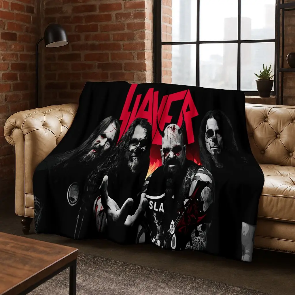 2026 Slayer Heavy Metal Rock Band Skull Art Flannel Blanket,Cozy Soft Throw Blanket for Home Bedroom Bed Sofa Picnic Cover Gift
2026 Slayer Heavy Metal Rock Band Skull Art Flannel Blanket,Cozy Soft Throw Blanket for Home Bedroom Bed Sofa Picnic Cover Gift