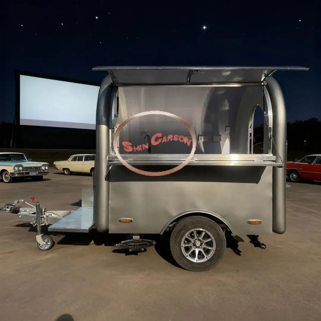 Stainless Steel Mobile Food Trailer for Street Food Business Fast Food Vending with Sink And Storage Food Cart
Stainless Steel Mobile Food Trailer for Street Food Business Fast Food Vending with Sink And Storage Food Cart